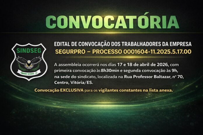 Convocação Segurpro