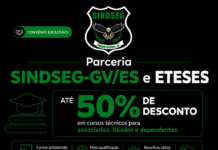 Parceria SINDSEG-GV/ES e ETESES